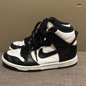 Nike Black and White High-Top Sneakers